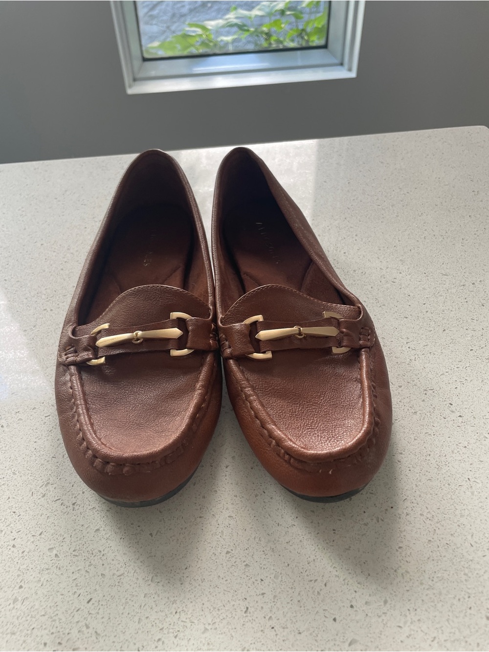Classic Brown Leather Moccasin Loafers